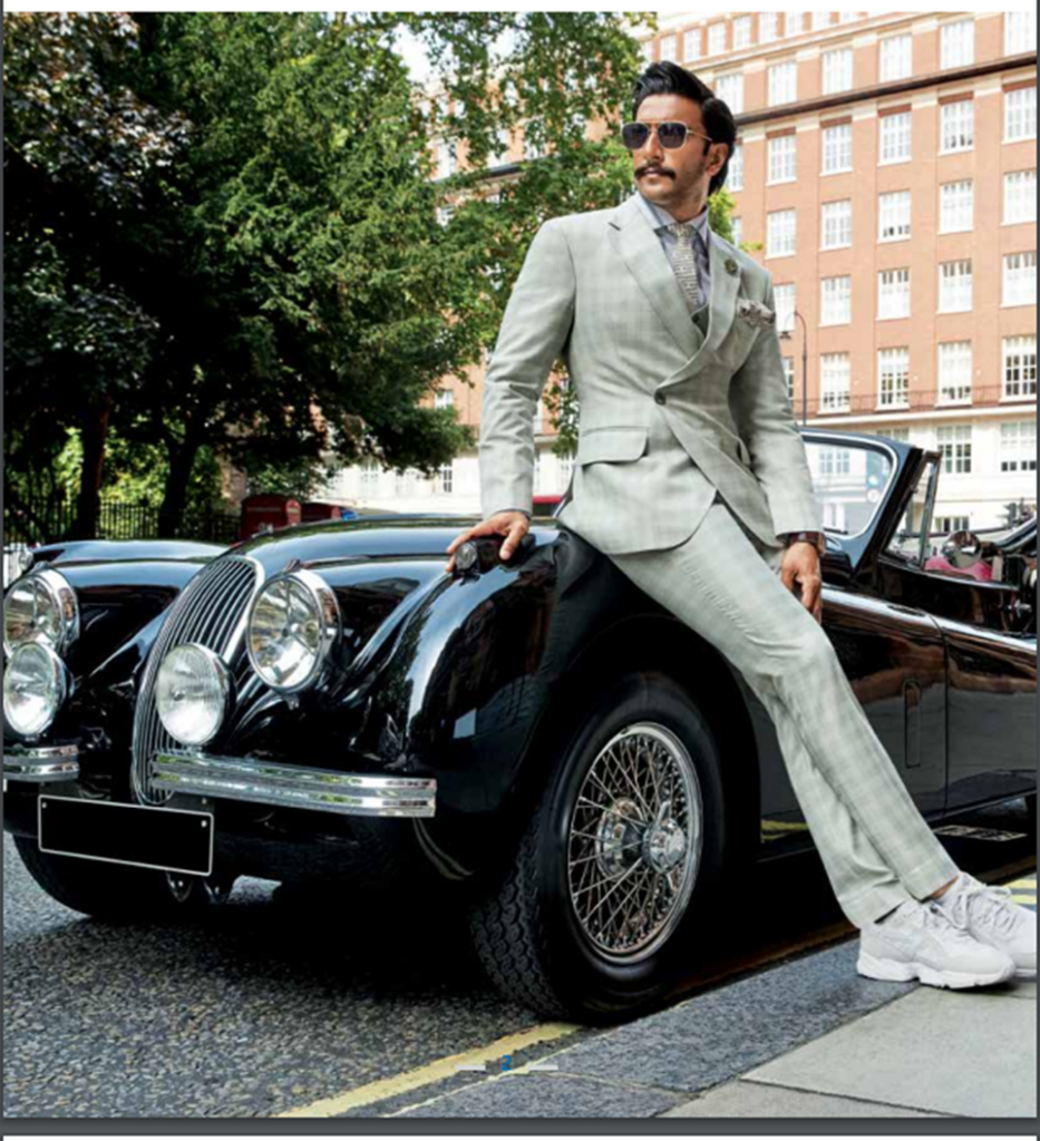 Ranveer Singh as Siyaram Silk Mills Model